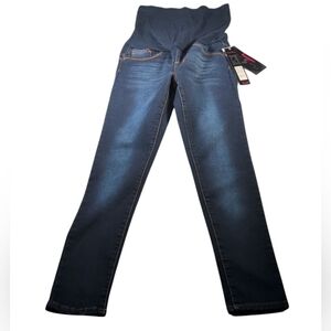 Haute Mama Dark Wash Skinny Maternity Jeans NWT Size Small